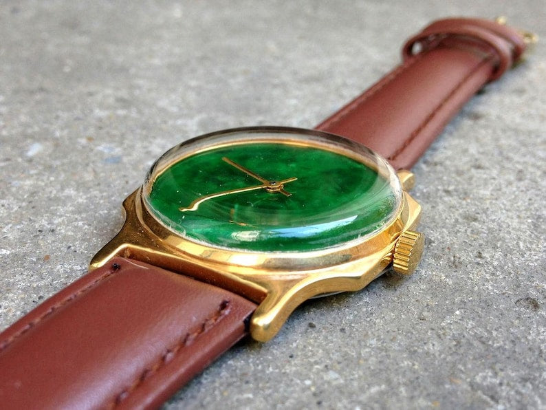 Soviet watch "Pobeda" - Malachite watch