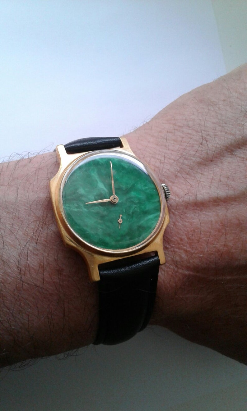 Soviet watch "Pobeda" - Malachite watch