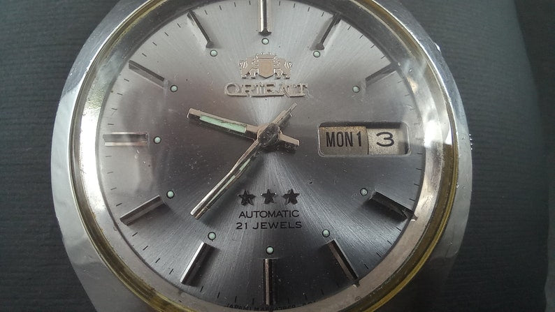 Vintage Wrist Watch Orient Crystal, Japan watch, Automatic watch, Rare Japanese Watch, Classic Orient